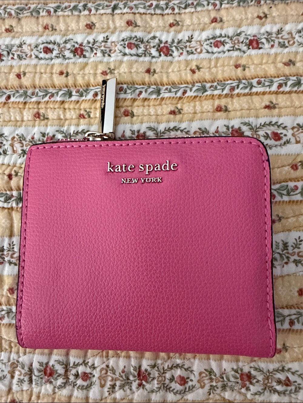 Kate Spade mini pink leather wallet